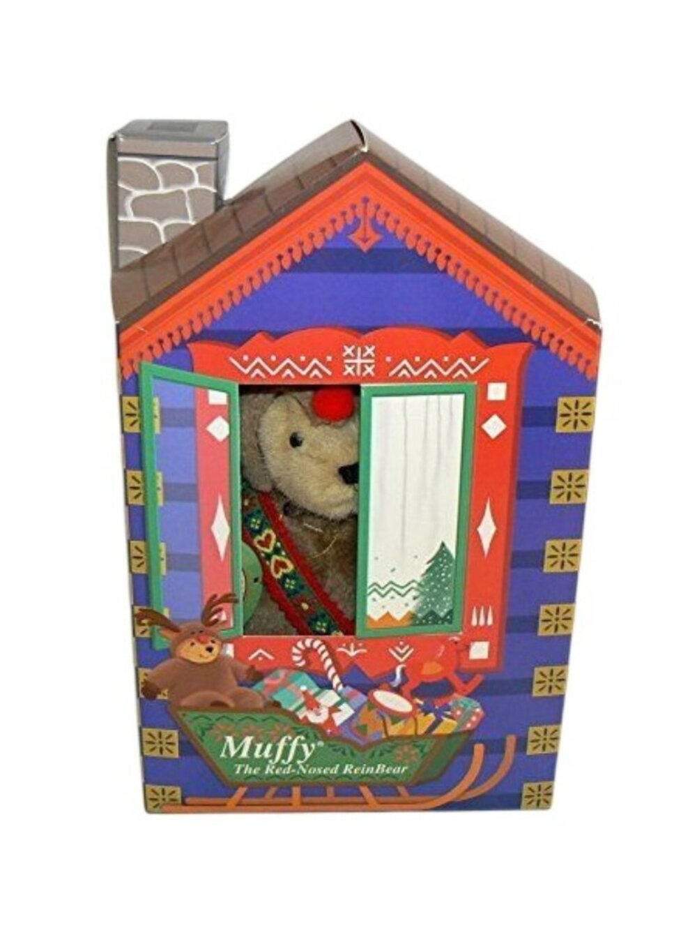 Muffy The Red-Nosed ReinBear 1996 Limited Edition North American Bear Co.